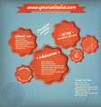 Web retro speech vector image