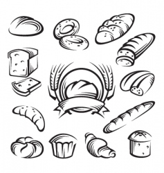 Bread vector image