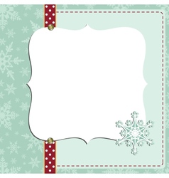 Cute christmas new Year postcard template vector image