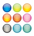 Set of network sphere icons vector image