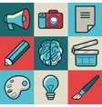 Creative icons vector image