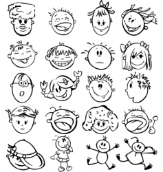 Kids vector image