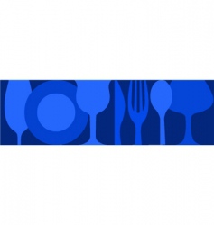 Dinning background vector image