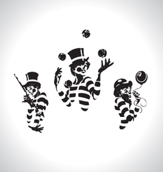 Clown series vector image