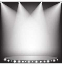 White spotlights vector image