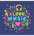 I love music vector image