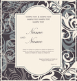 Invitation floral card vector image