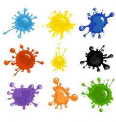 Paint splashes vector image