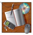 Office still life vector image