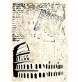 Colosseum background vector image