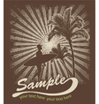 Summer t-shirt design vector image