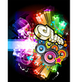 Disco flyer vector image