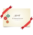 Christmas vintage greeting card vector image