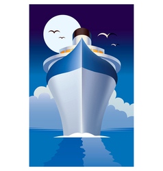 Cruise liner cruise ship vector image