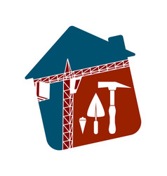 Symbol for the construction business Symbol for the construction business vector image
