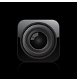 Camera lens icon vector image