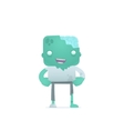 Funny cartoon zombie vector image