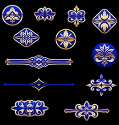 Vintage elements vector image