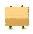 Wooden signboard vector image