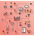 Set Of Icons and people Set Of Icons and people vector image