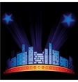 Night cityscape vector image