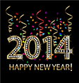 Happy New Year 2014 vector image
