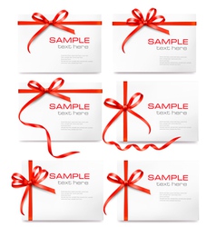 Gift tags and cards vector image