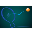 Figurative images tennis racquets vector image