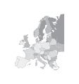 Europe map vector image
