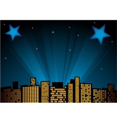 Stars at sky vector image
