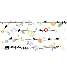 Spring seamless pattern vector image