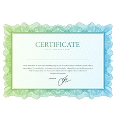 Certificate pattern that is used in currency and vector image