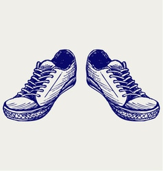 Sports shoes vector image
