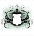 Ornamental shield vector image