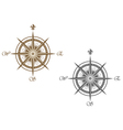 Medieval compass vector image