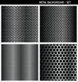 Metal background set vector image