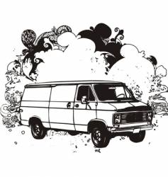 Van illustration vector image