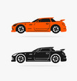 Sports car symbol vector image