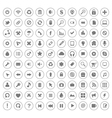 Icon set vector image