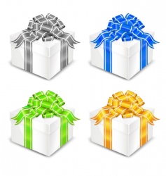 Gift boxes vector image