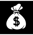 Money Icon with Bag vector image