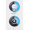 Elements of Infographics with buttons and menus vector image
