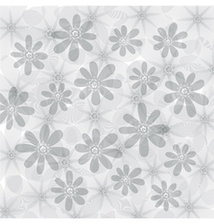 Floral background flowers pattern vector image
