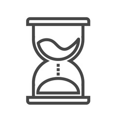 Hourglass thin line icon vector image
