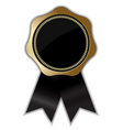 Gold certified seal vector image