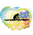 Rowing vector image