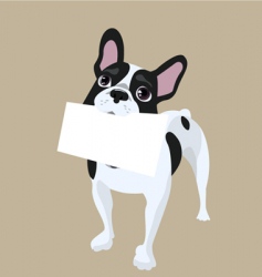Cartoon dog vector image