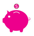 Piggy bank icon vector image