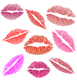 Sexy lipstick kiss vector image