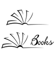 Book symbol vector image